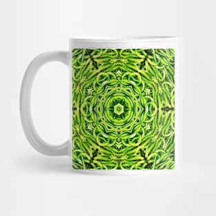 Vegetarian Kaleidoscope, Fruit Fantasy Patterns. 7 Green Peppers Mug